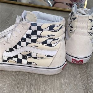 Ivory Hi-Top Vans